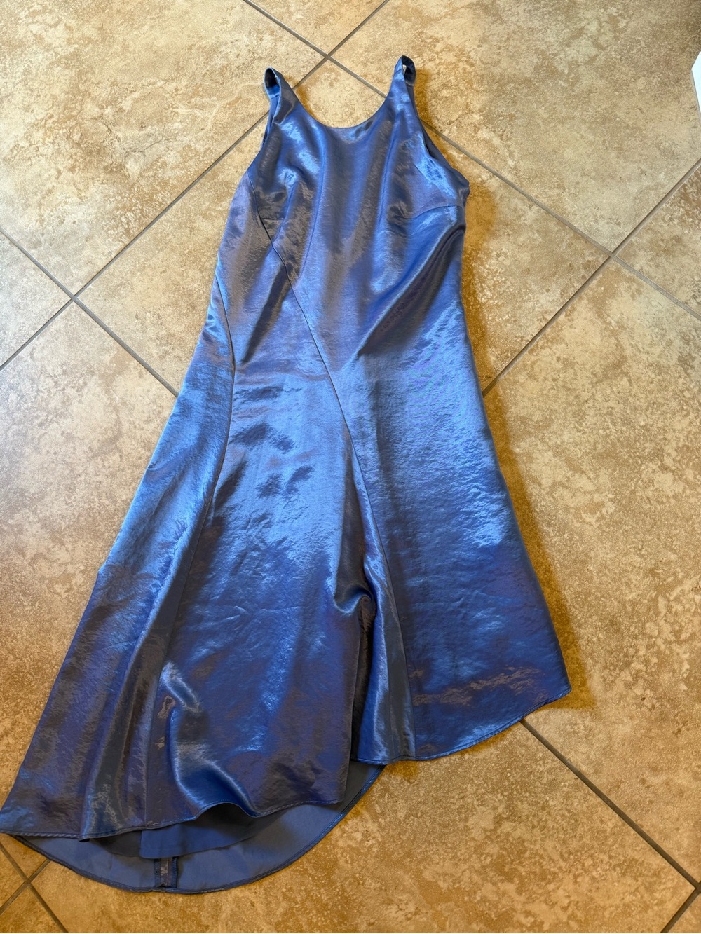 Banana Republic Heritage Collection Satin-Look Dress in Vibrant Blue